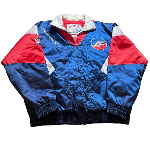 Vintage Mark Martin #6 Nutmeg NASCAR Windbreaker Jacket Adult Large - Picture 3 of 7
